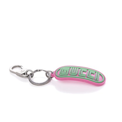 Gucci X SEGA Rubber Logo Key Chain Pink 4 of 5