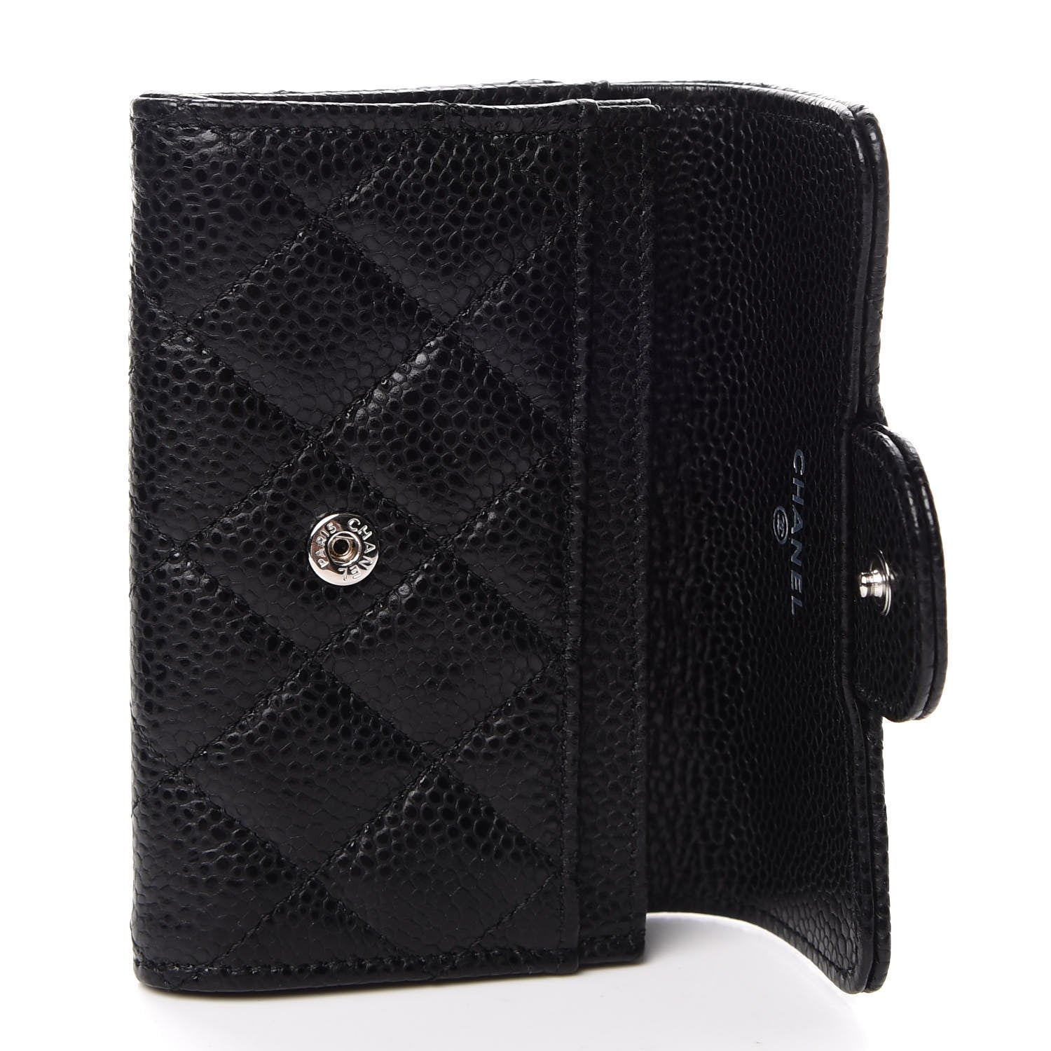 Chanel Caviar Quilted Flap Card Holder Black 5 of 11