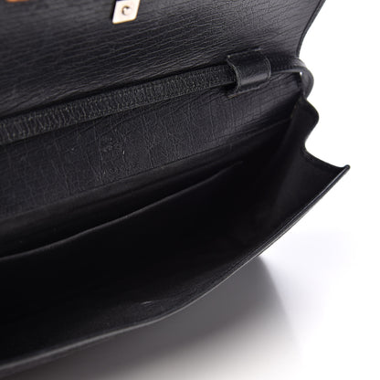 Gucci Monogram Bamboo Bar Clutch Black 4 of 10