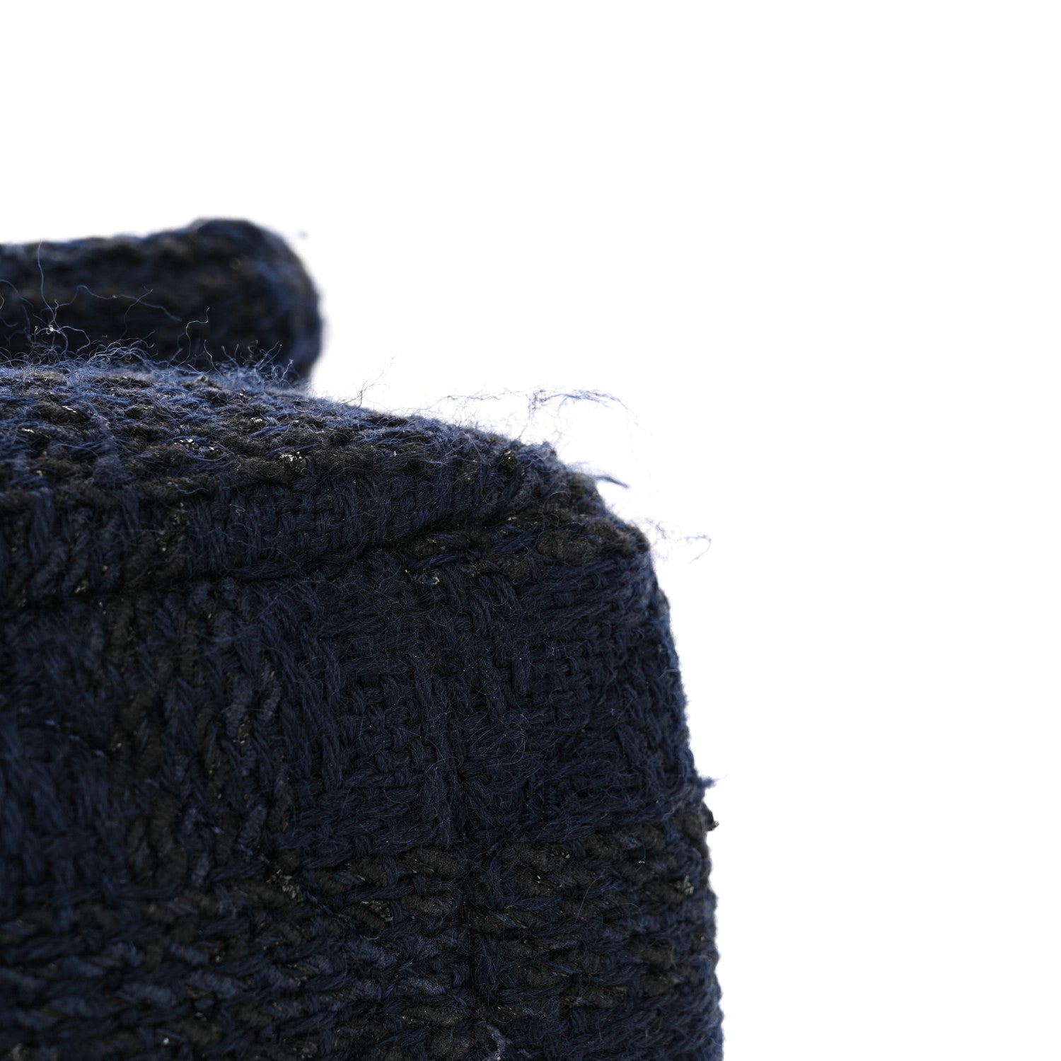 Chanel Tweed Quilted Large Chanel 19 Flap Navy Blue 11 of 11