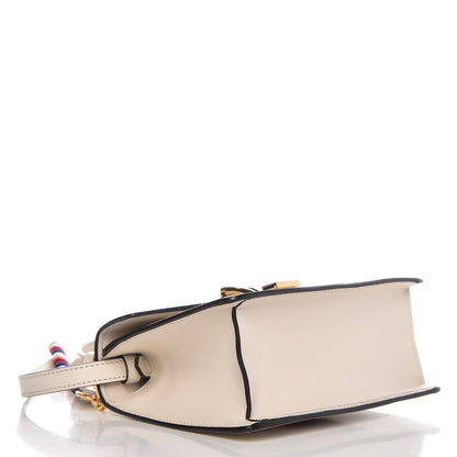 Gucci Calfskin Mini Sylvie Top Handle Bag White 5 of 10