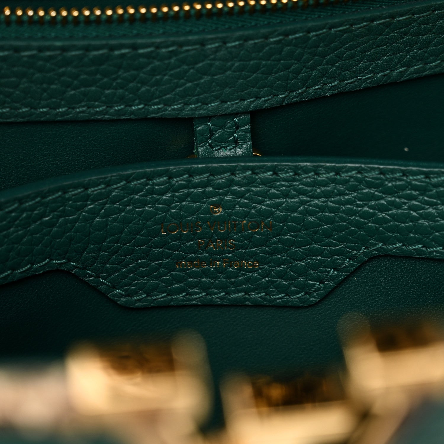 Louis Vuitton Taurillon Snakeskin Capucines BB Emerald 6 of 9