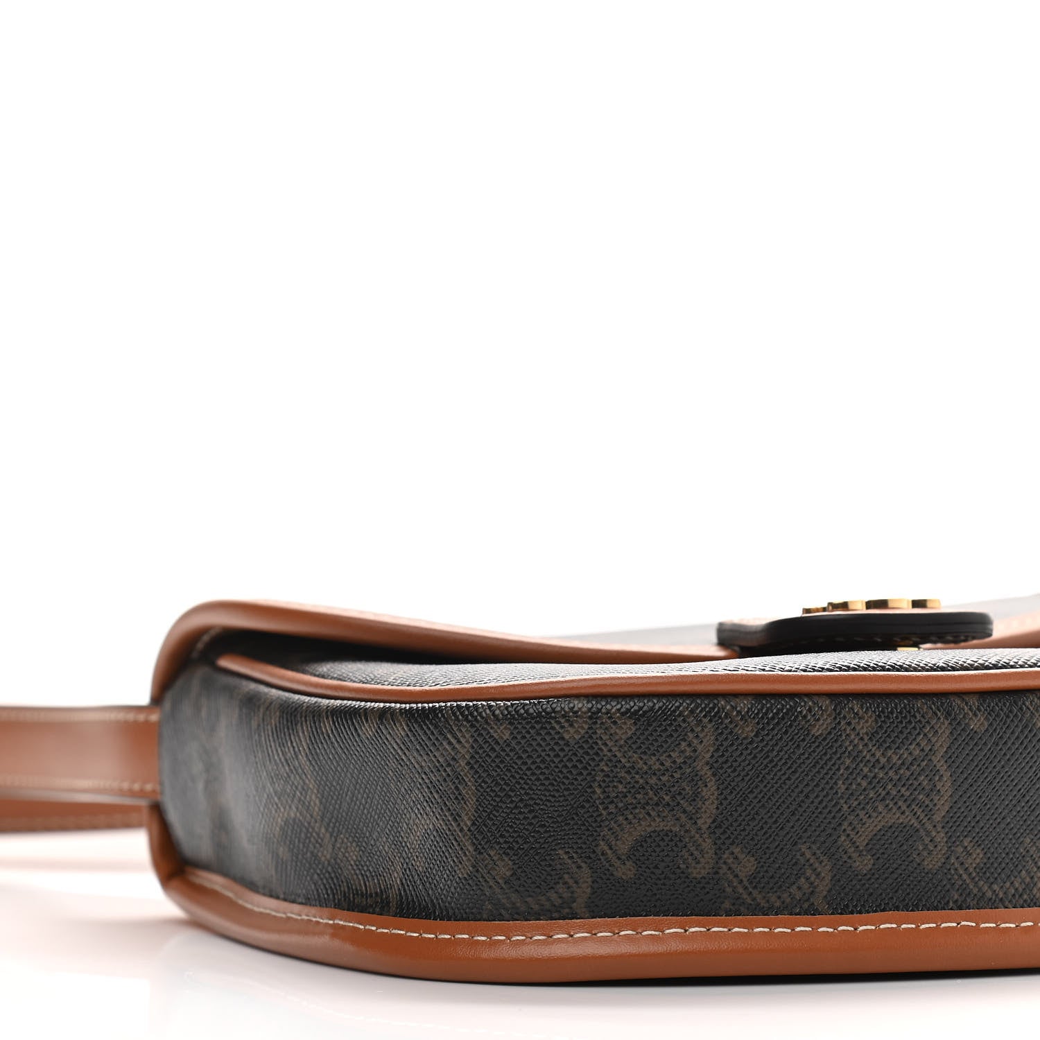 Celine Canvas Calfskin Triomphe Mini Besace Tan 8 of 10