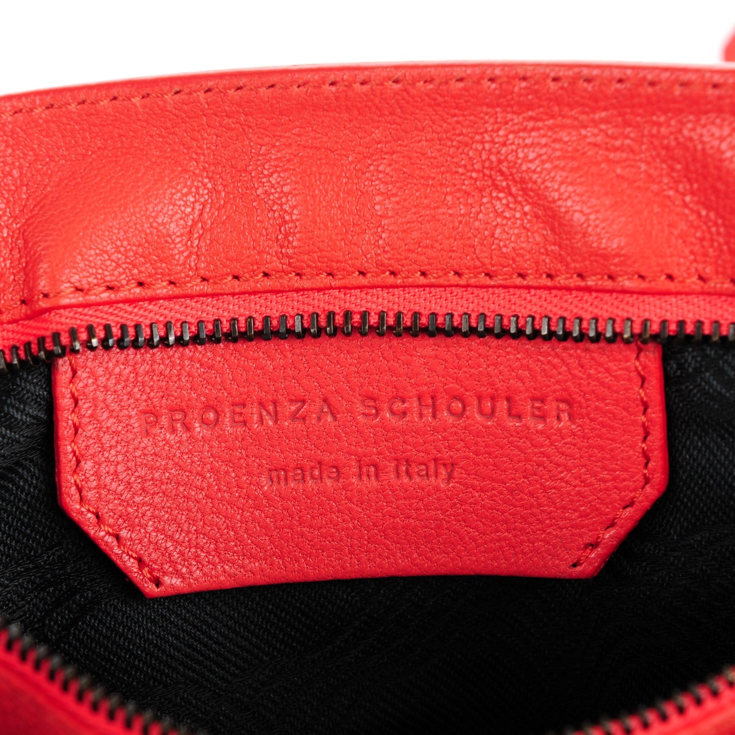 Proenza Schouler Lambskin Medium PS1 Satchel Deep Coral 7 of 9