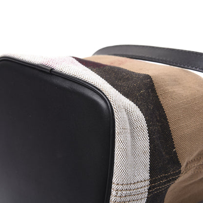 Burberry Canvas Mega Check Mini Ashby Tassel Crossbody Black 8 of 11