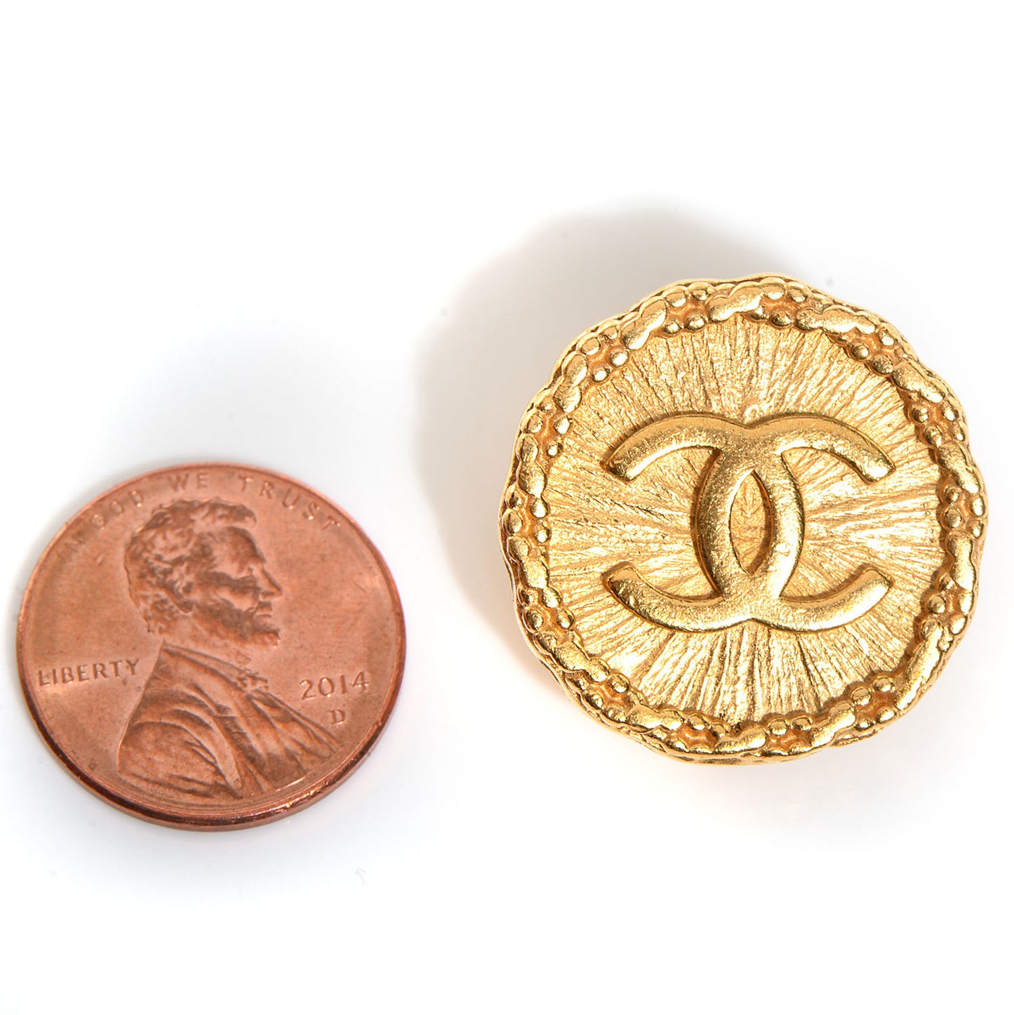 CC Starburst Clip On Earrings Gold