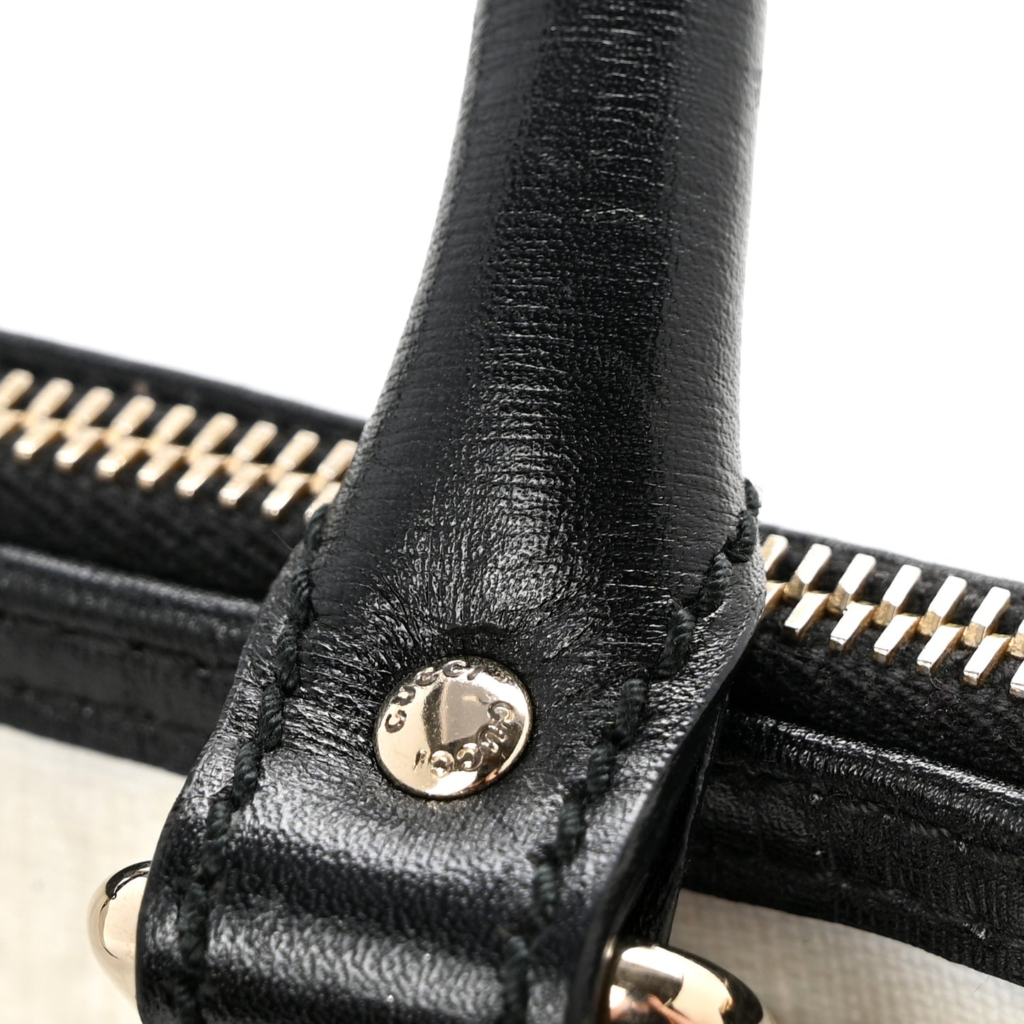 GG Plus Monogram Small Joy Boston White Black