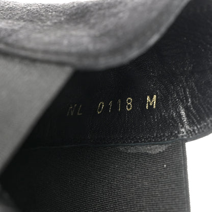 Louis Vuitton Suede Monogram Uniformes Cap Toe Chelsea 75mm Ankle Boots 40.5 Black 6 of 9