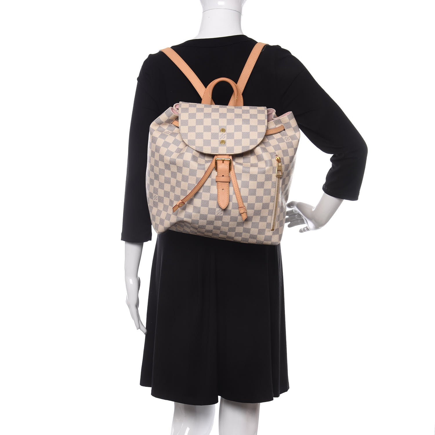 Louis Vuitton Damier Azur Sperone Backpack 2 of 9