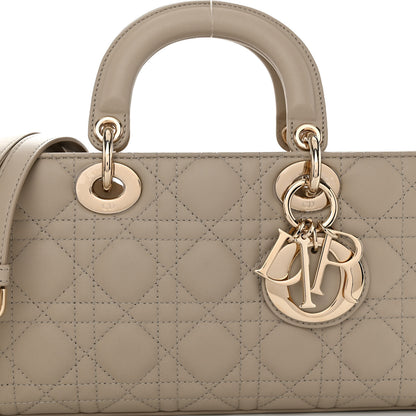 Christian Dior Lambskin Cannage Medium Lady D-Joy Sand 7 of 9