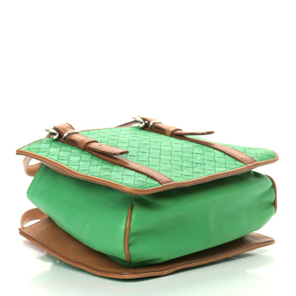 Bottega Veneta Nappa Intrecciato Bi-Color Top Handle Tote Green Brown 3 of 18