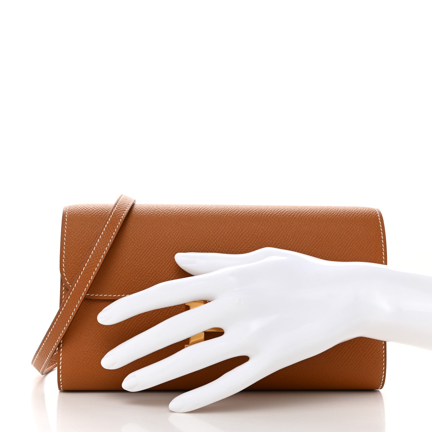 Hermes Epsom Constance Long Wallet To Go Gold 2 of 8