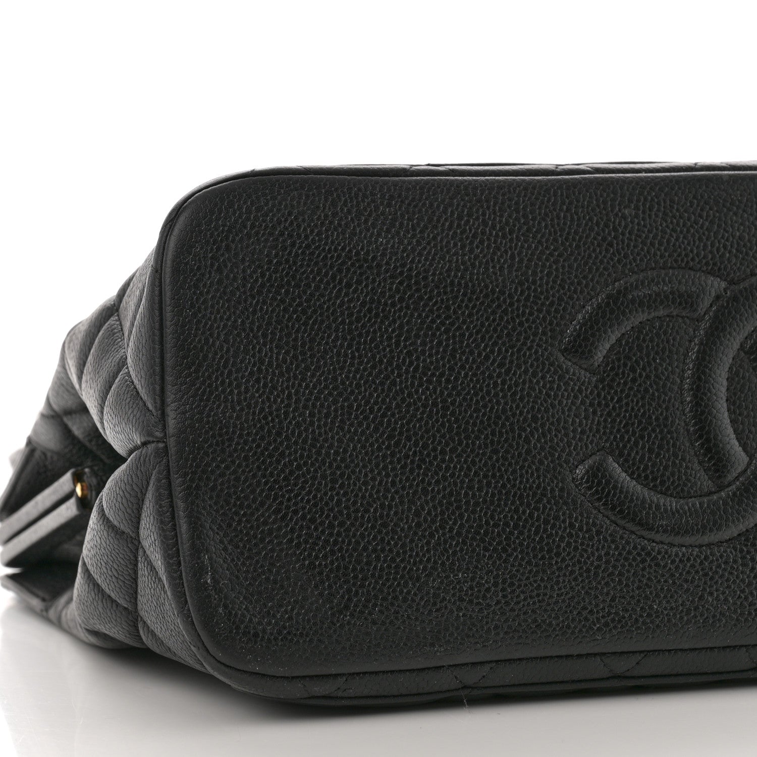 Chanel Caviar Quilted Frame Shoulder Bag Black 10 of 11