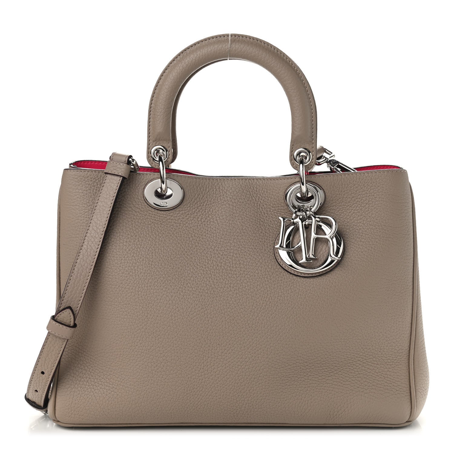 Christian Dior Bullcalf Medium Diorissimo Tote Beige 1 of 10