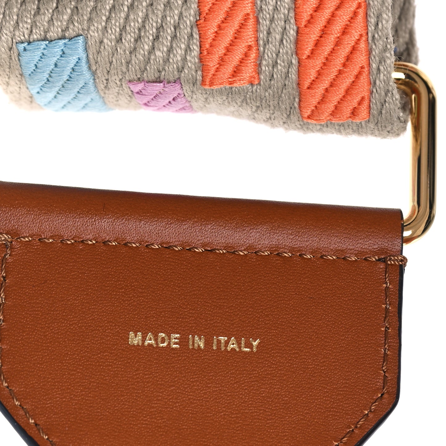 Canvas Calfskin FF 1974 Adjustable Strap You Multicolor Cuoio