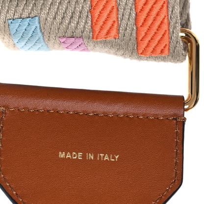 Fendi Canvas Calfskin FF 1974 Adjustable Strap You Multicolor Cuoio 4 of 4