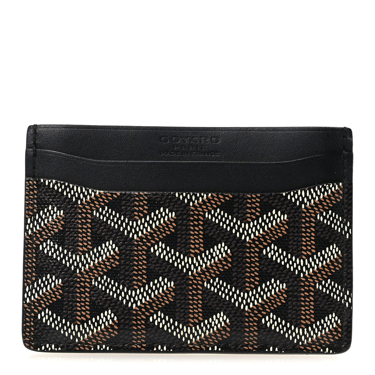 Goyard Goyardine Saint Sulpice Card Holder Black 1 of 6