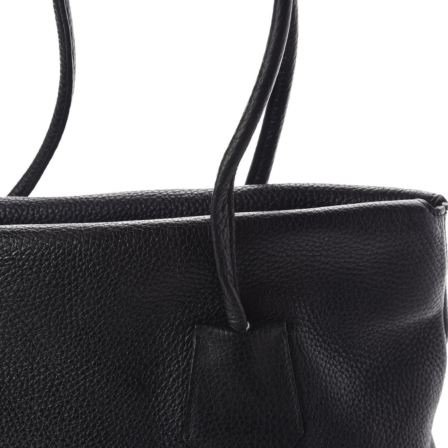 London Grainy Calfskin Medium Baynard Tote Black
