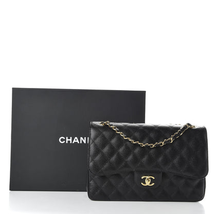 Chanel Caviar Quilted Jumbo Double Flap Black 11 of 11