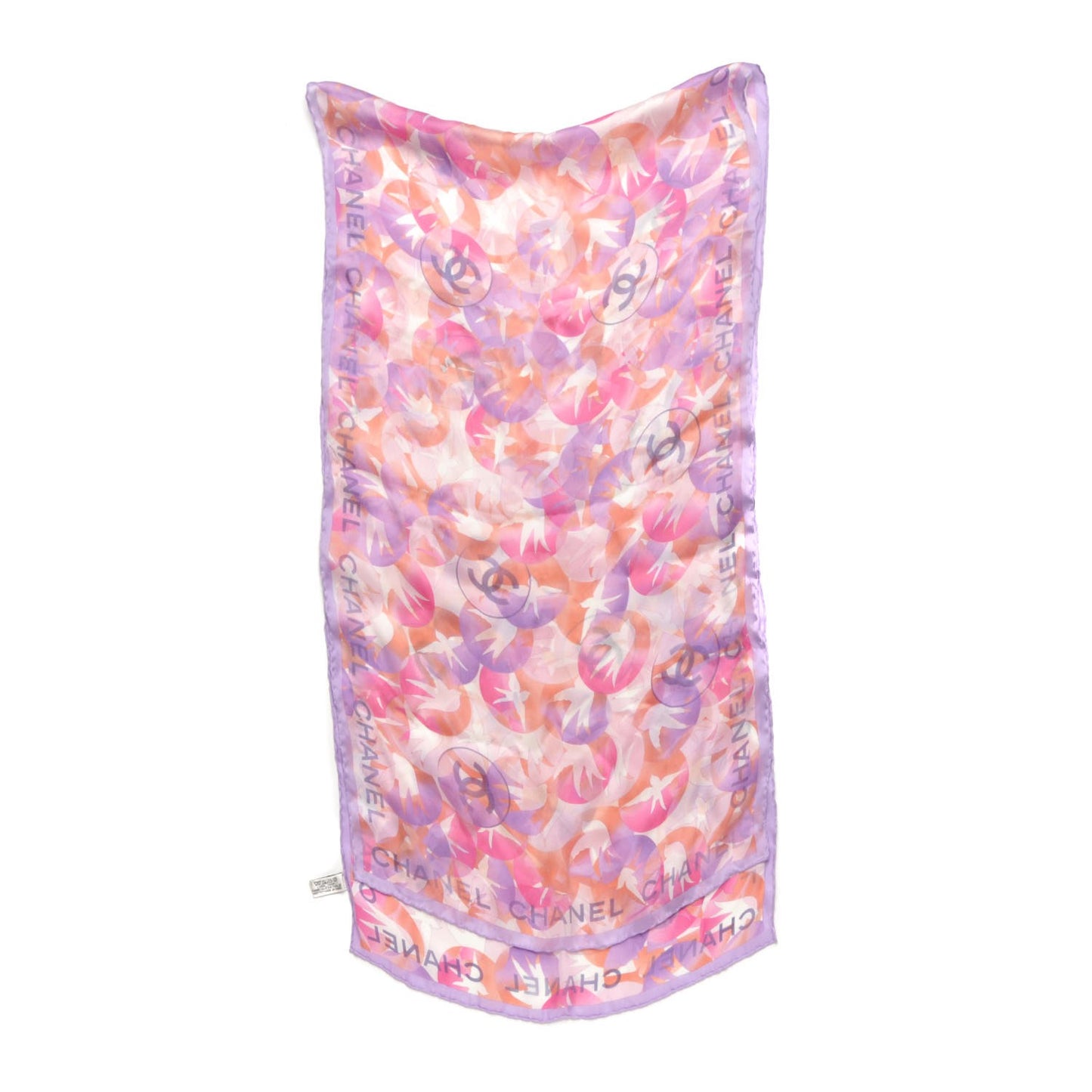 Silk CC Scarf Pink