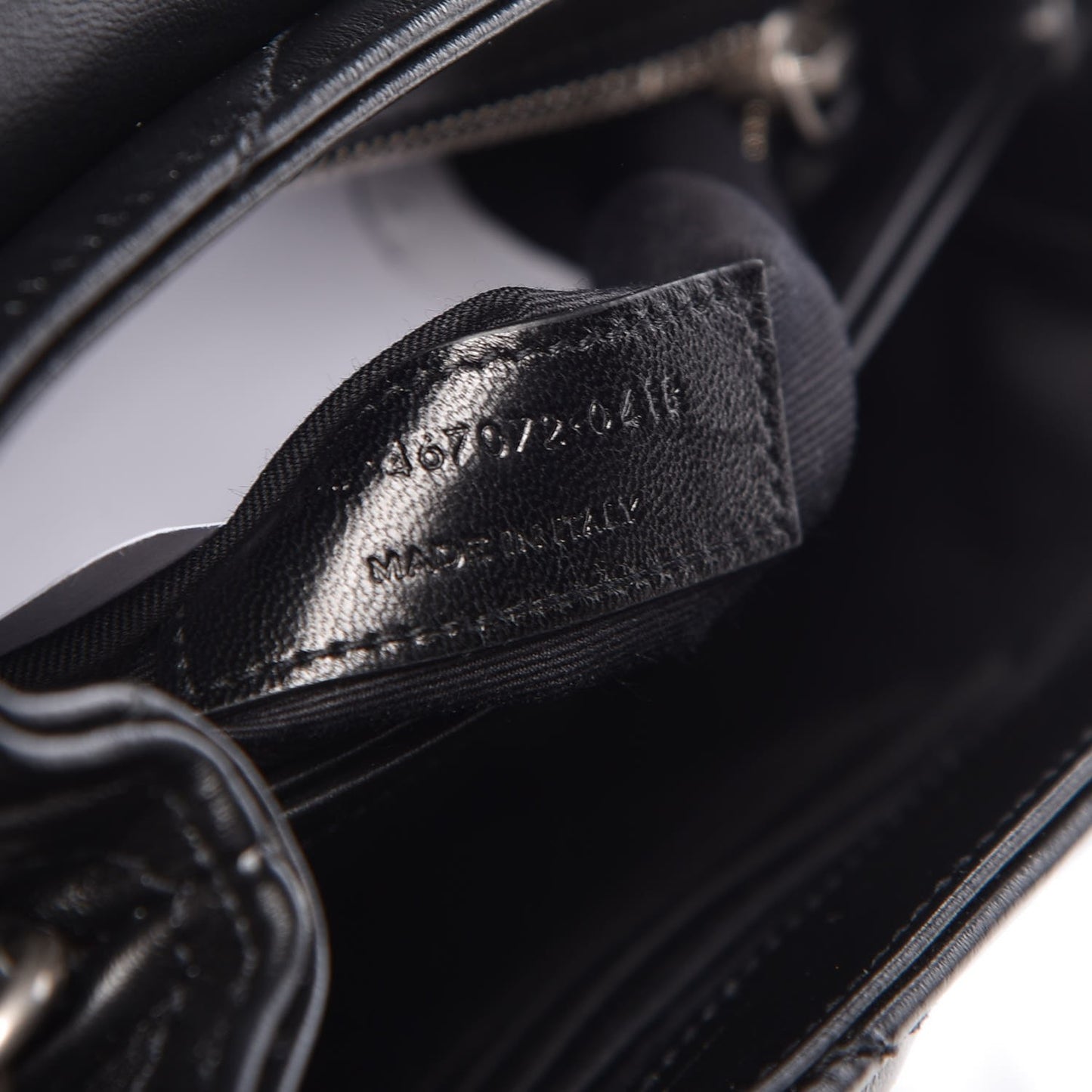 Calfskin Y Quilted Monogram Toy Loulou Crossbody Bag Black