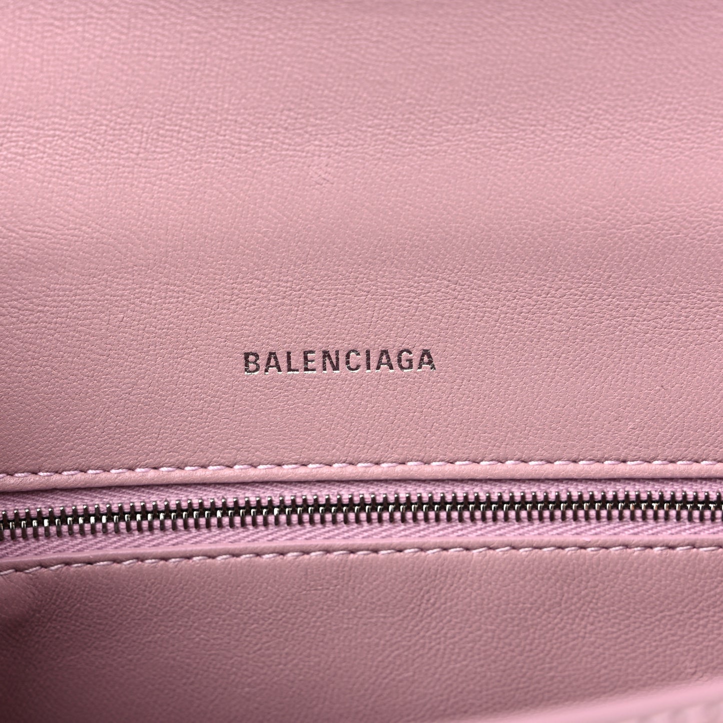 Shiny Calfskin Crocodile Embossed Small Hourglass Top Handle Bag Powder Pink