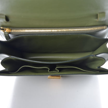 Celine Box Calfskin Medium Classic Box Flap Bag Army Green 5 of 9