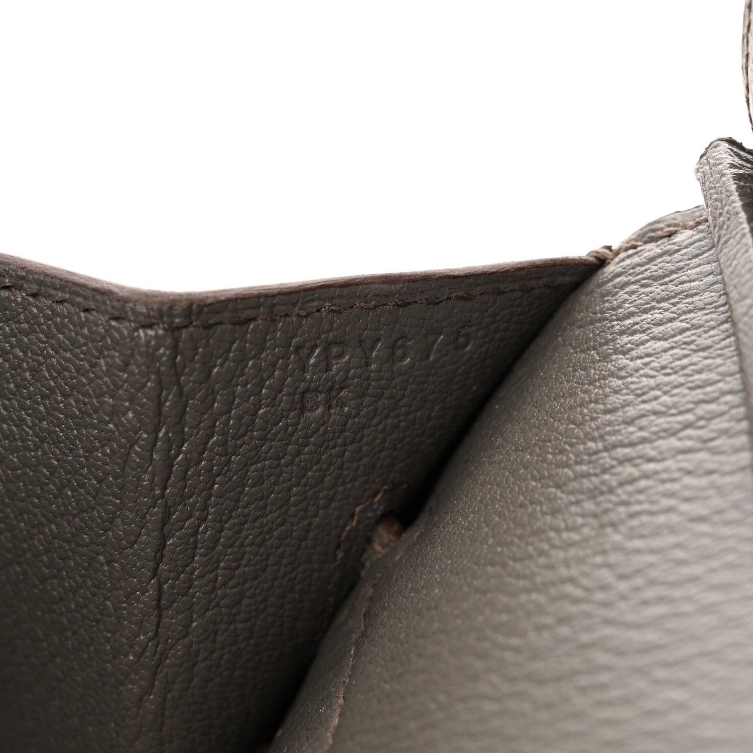 Hermes Epsom Birkin Sellier 30 Etain 8 of 12
