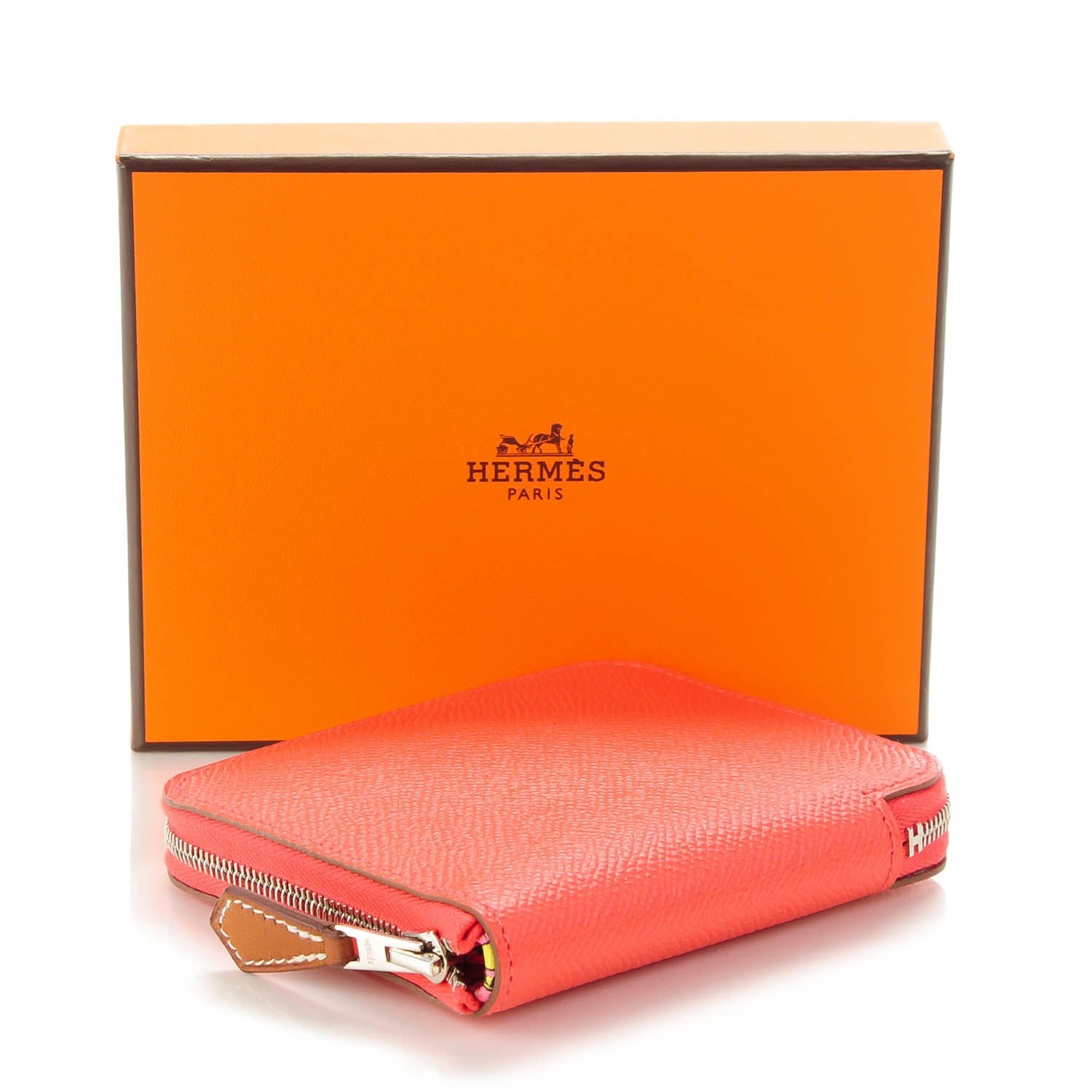 Hermes Epsom Silk'in Compact Wallet Rose Jaipur 4 of 8