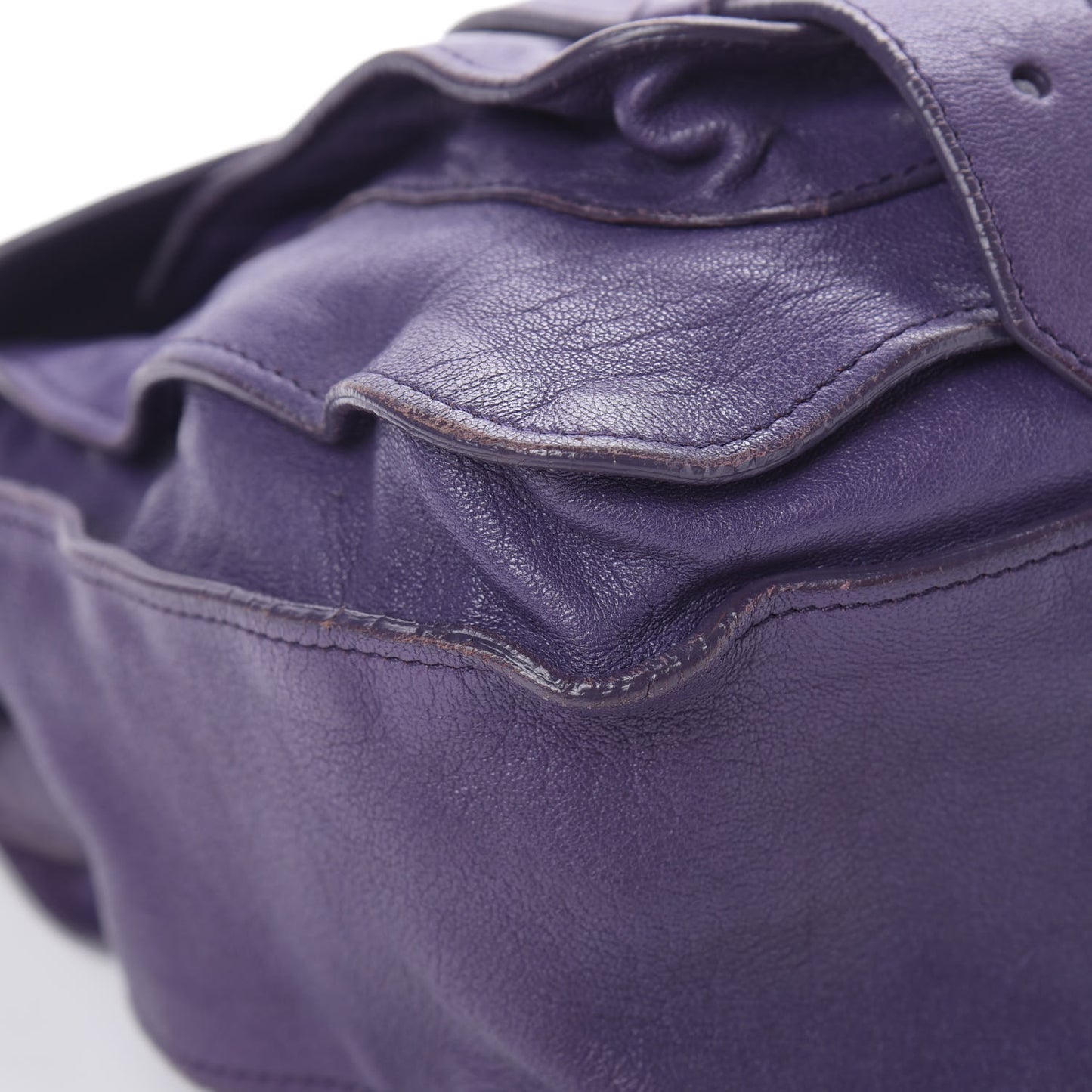 Lambskin Medium PS1 Satchel Purple Rain