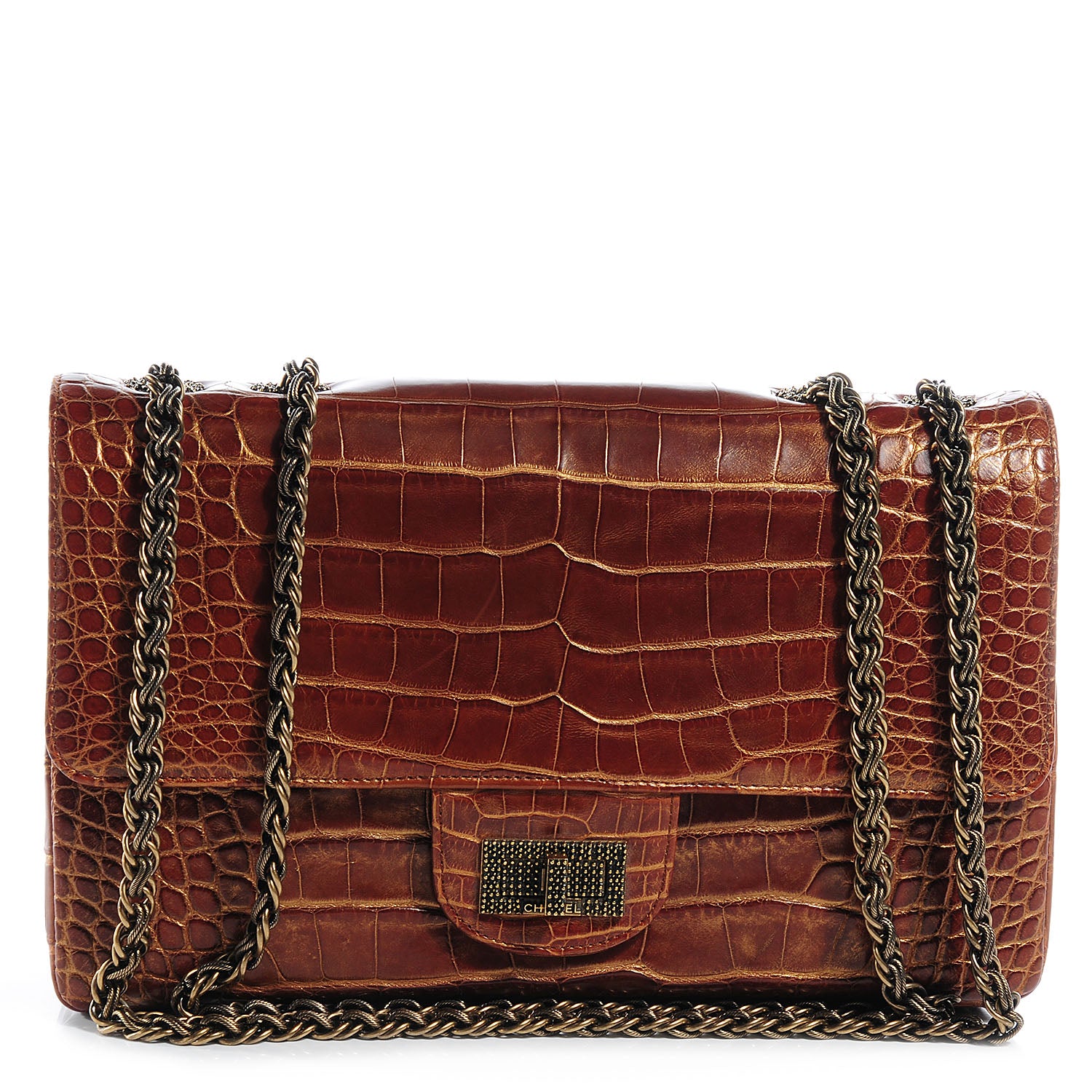 Chanel Alligator 2.55 Reissue 226 Flap Brown 1 of 8