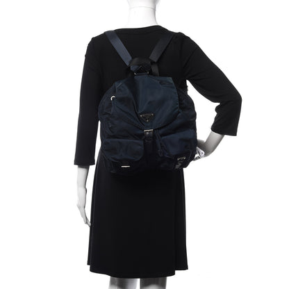 Prada Nylon Vela Medium Backpack Bluette 2 of 11