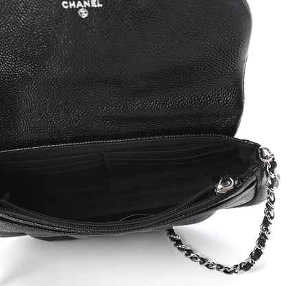 Chanel Caviar Half Moon Wallet On Chain WOC Black 5 of 11