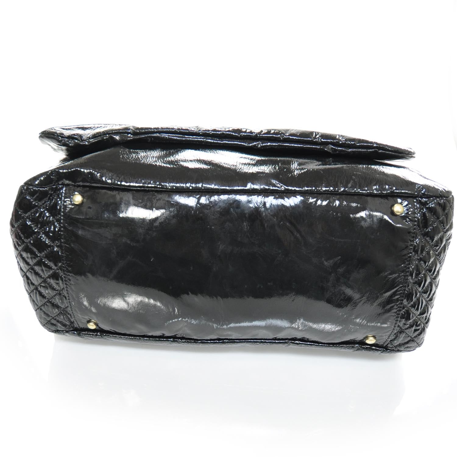 Chanel Vinyl XL Rock and Chain Flap Black 5 of 9