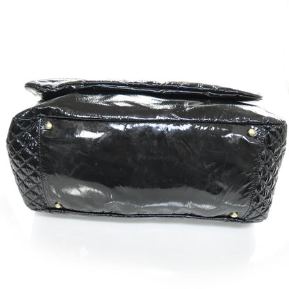 Chanel Vinyl XL Rock and Chain Flap Black 5 of 9