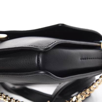 Chloe Suede Calfskin Small Faye Shoulder Bag Black 9 of 9