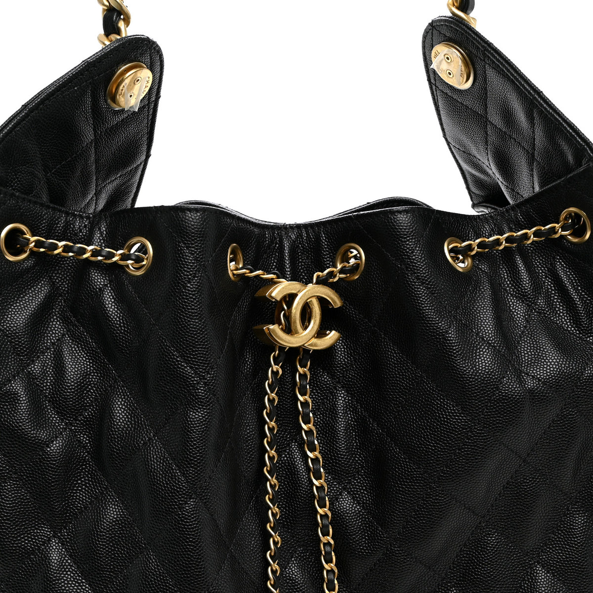 Chanel Caviar Quilted Medium Chanel 25 Handbag Black 9 of 12