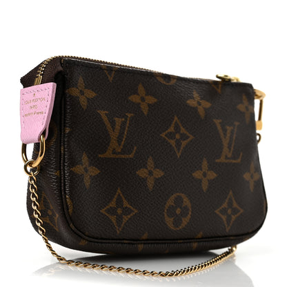 Louis Vuitton Monogram 2016 Christmas Animation Mini Pochette Accessories Rose Ballerine 4 of 7