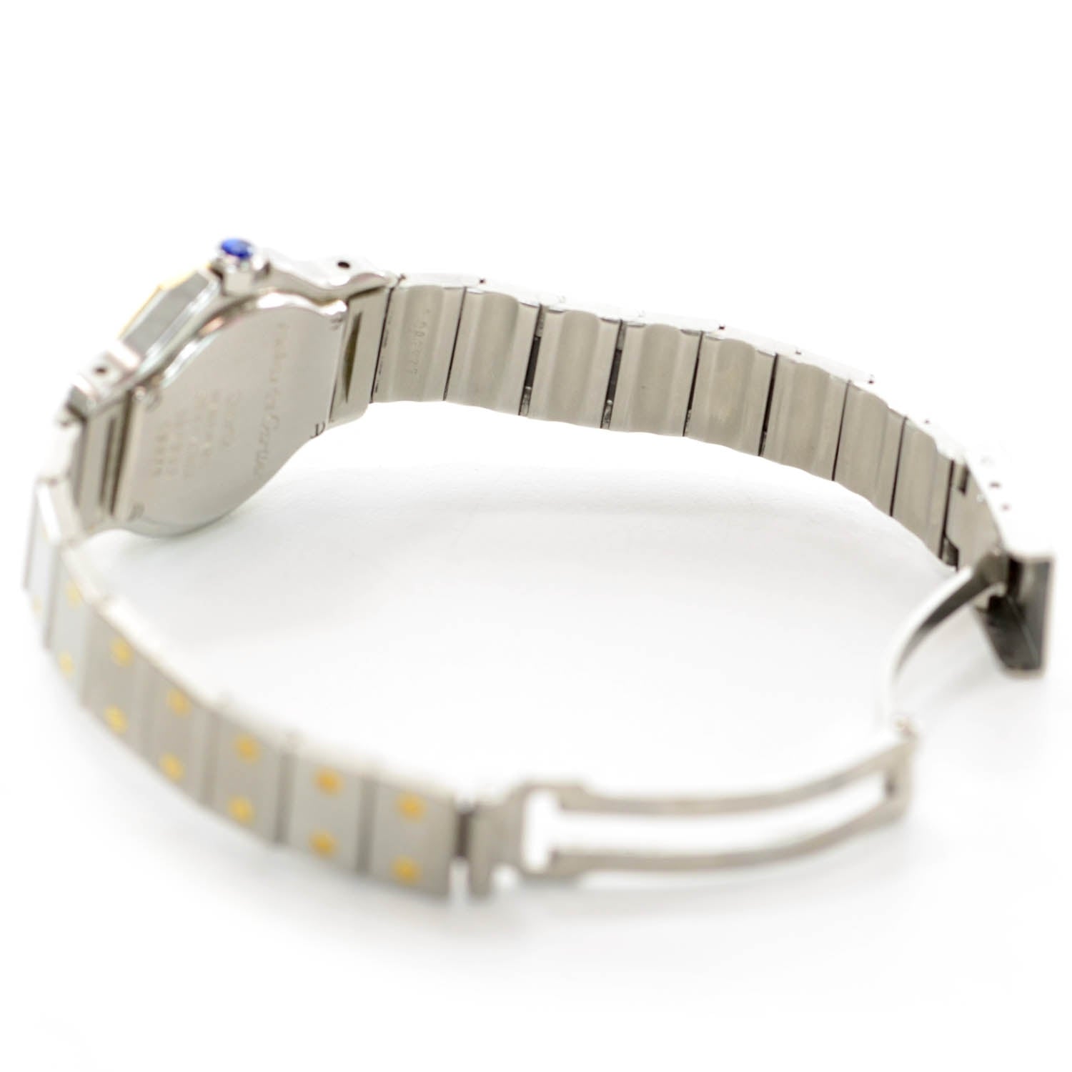 Cartier Stainless Steel 18K Yellow Gold 25mm Santos Octagon Quartz Watch 5 of 6