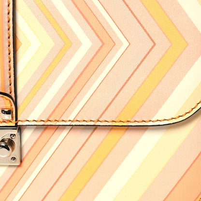Valentino Garavani Vitello Native Couture 1975 Medium Glam Lock Rockstud Flap Mandarin Sorbet 6 of 12
