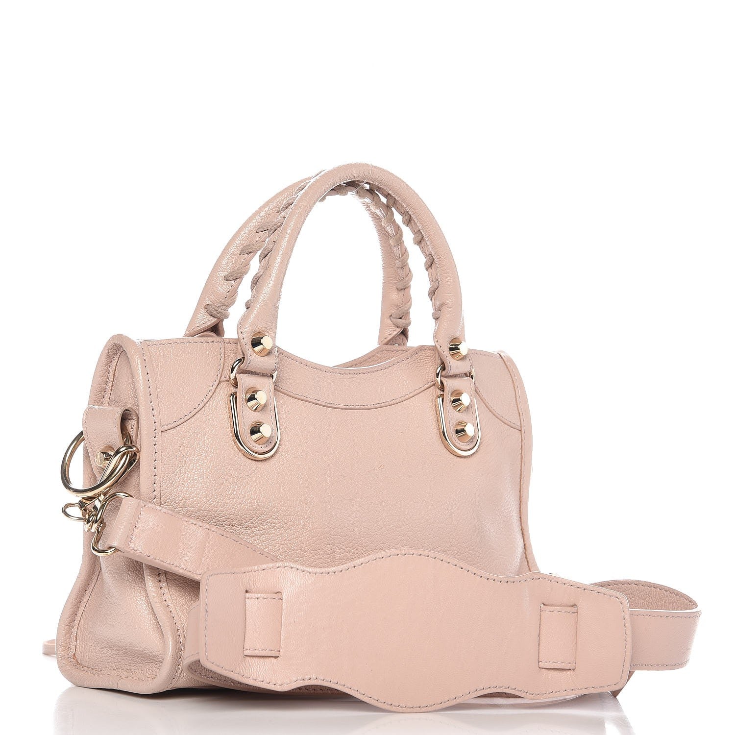 Balenciaga Chevre Gold Metallic Edge Hardware Mini City Rose Aubepine Bois de Rose 3 of 9