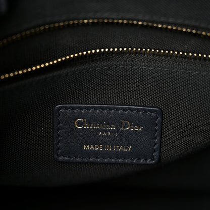 Christian Dior Oblique Calfskin Small Book Tote With Strap Blue Multicolor 6 of 10