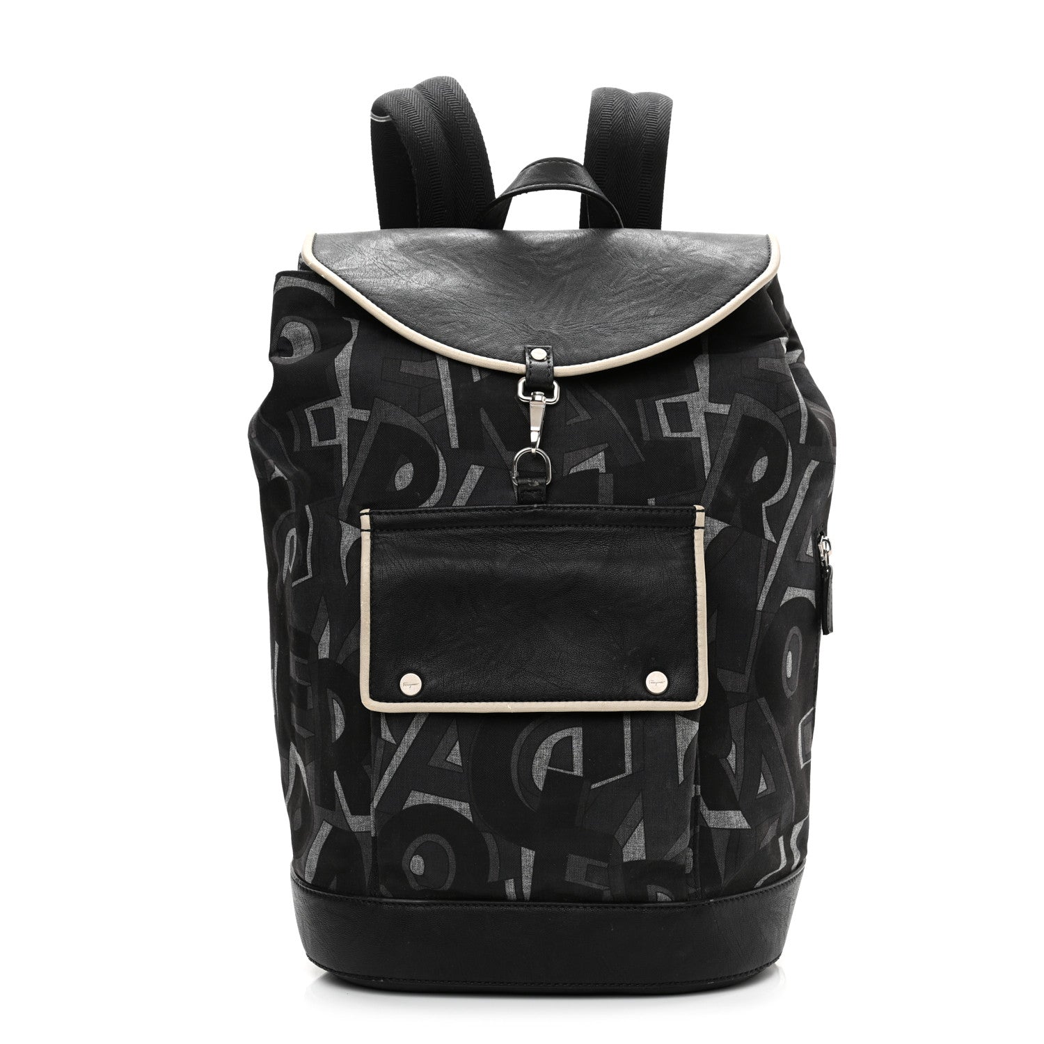 Salvatore Ferragamo Canvas Fusion Backpack Black Multicolor 1 of 11
