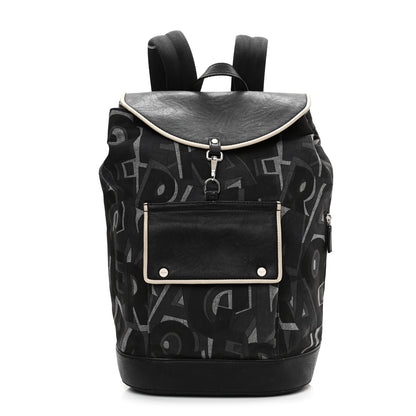 Salvatore Ferragamo Canvas Fusion Backpack Black Multicolor 1 of 11