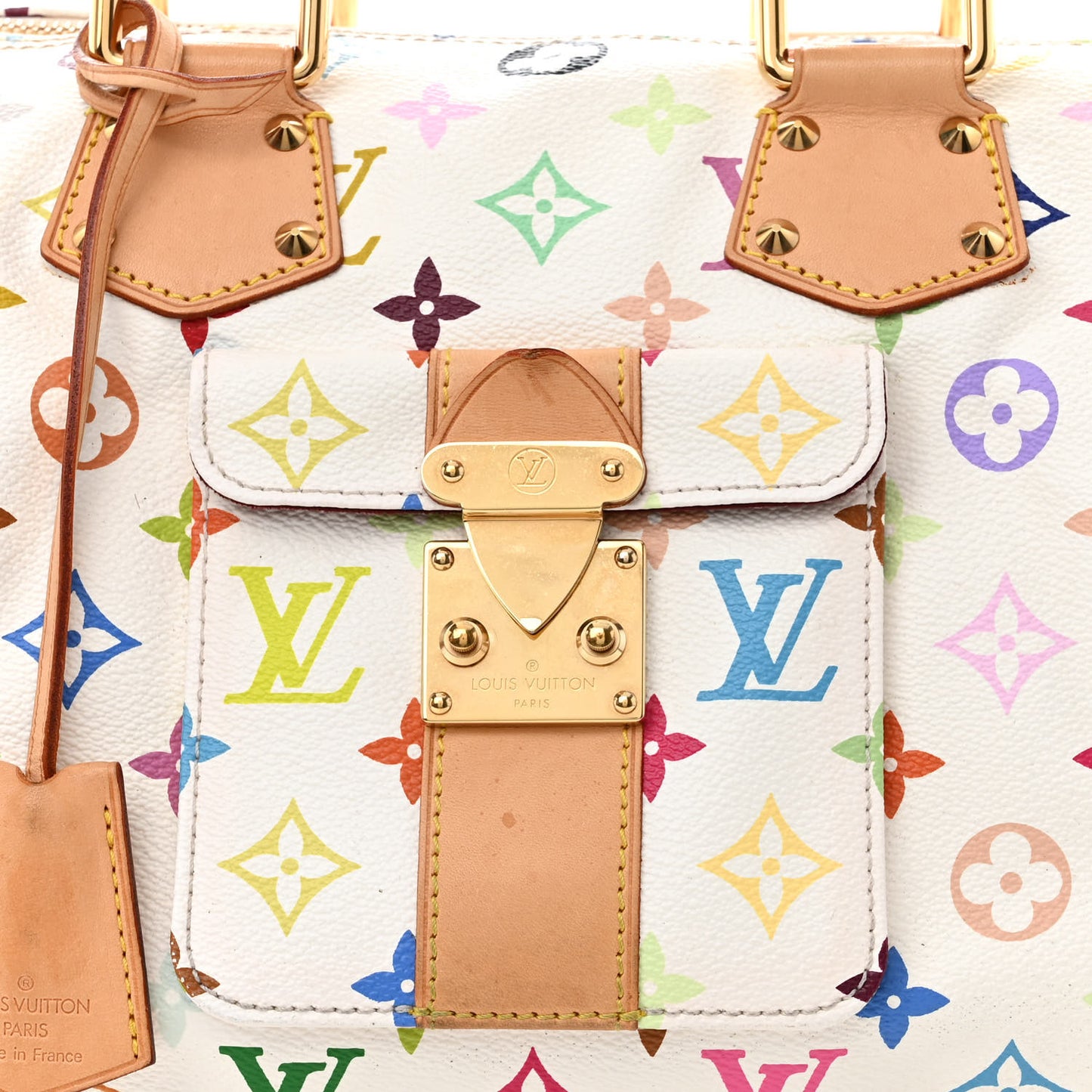 Monogram Multicolor Speedy 30 White