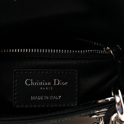 Christian Dior Satin Crystal Cannage Mini Lady Dior Black 6 of 10
