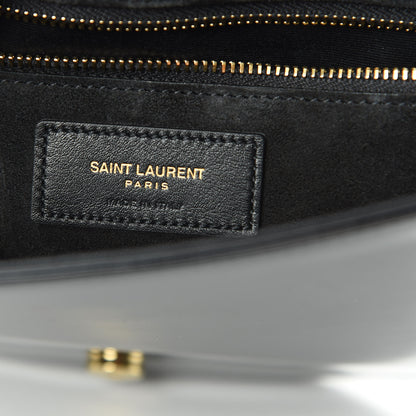 Saint Laurent Patent Y Quilted Joan Satchel Black 6 of 15