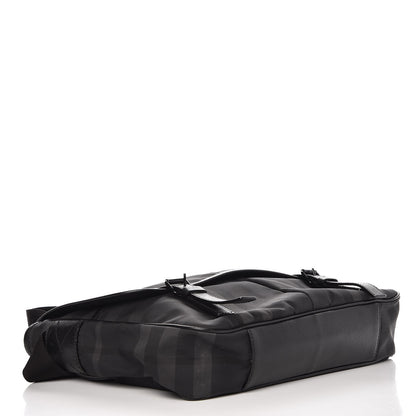 Burberry Smoked Check Medium Elgin Messenger Bag Black 4 of 10