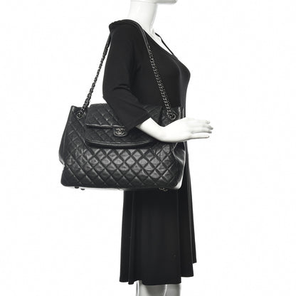 Chanel Caviar Quilted Flap Tote Black 2 of 14