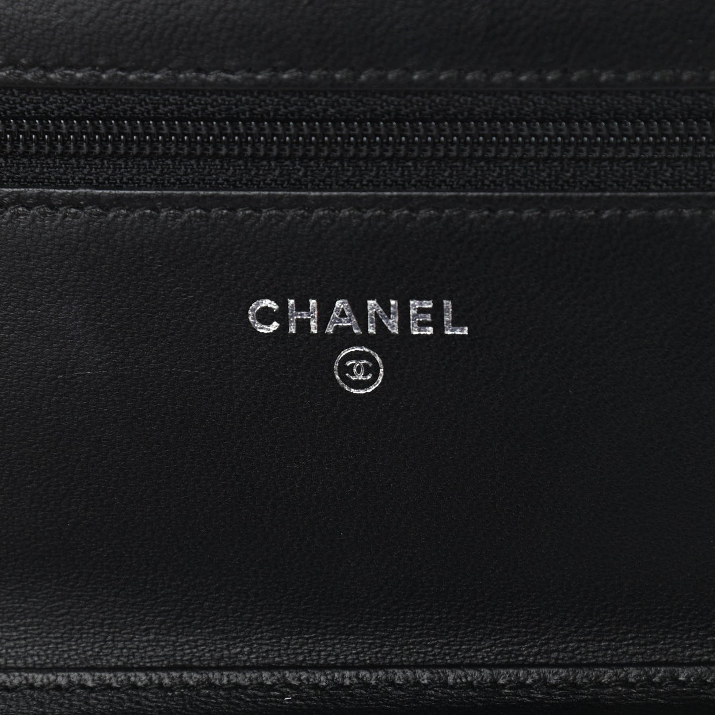 Lambskin Quilted Boy Wallet On Chain WOC Black